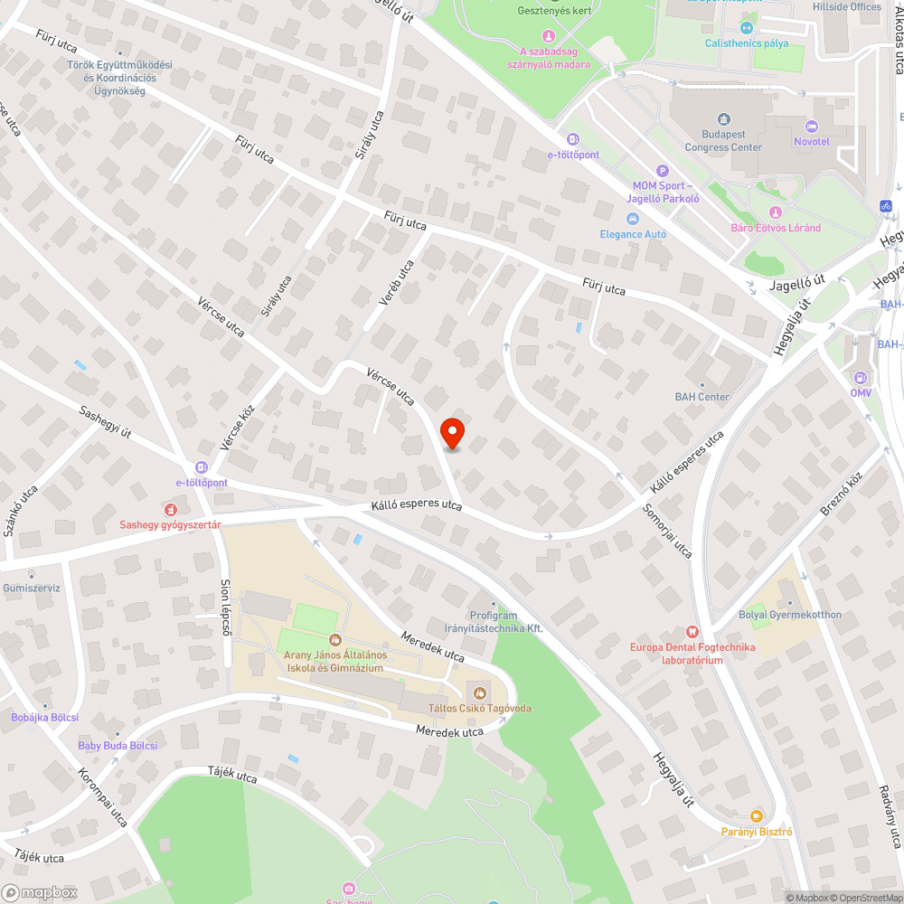 Megsüllyedt út bejelentés helye