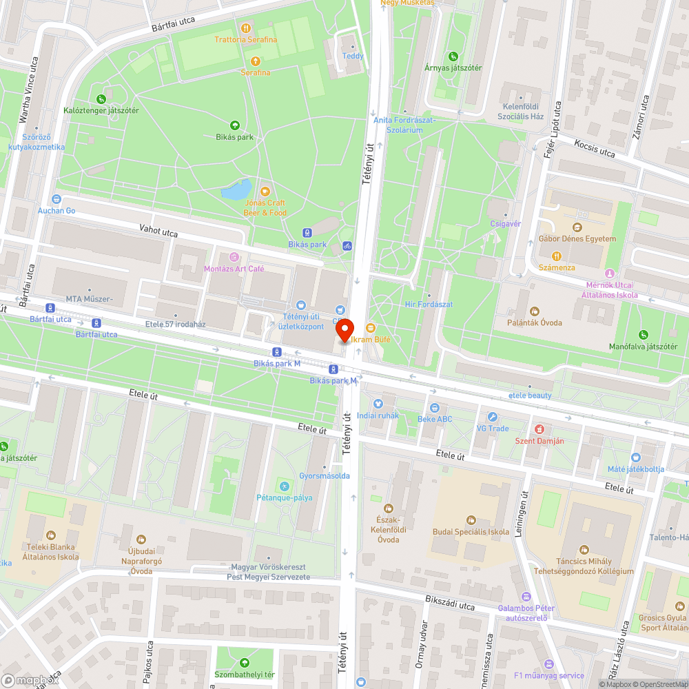 Járdán parkolás Kelenföld városközpontban bejelentés helye