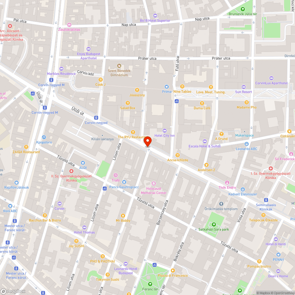 Biciklisávban hagyott utánfutó bejelentés helye