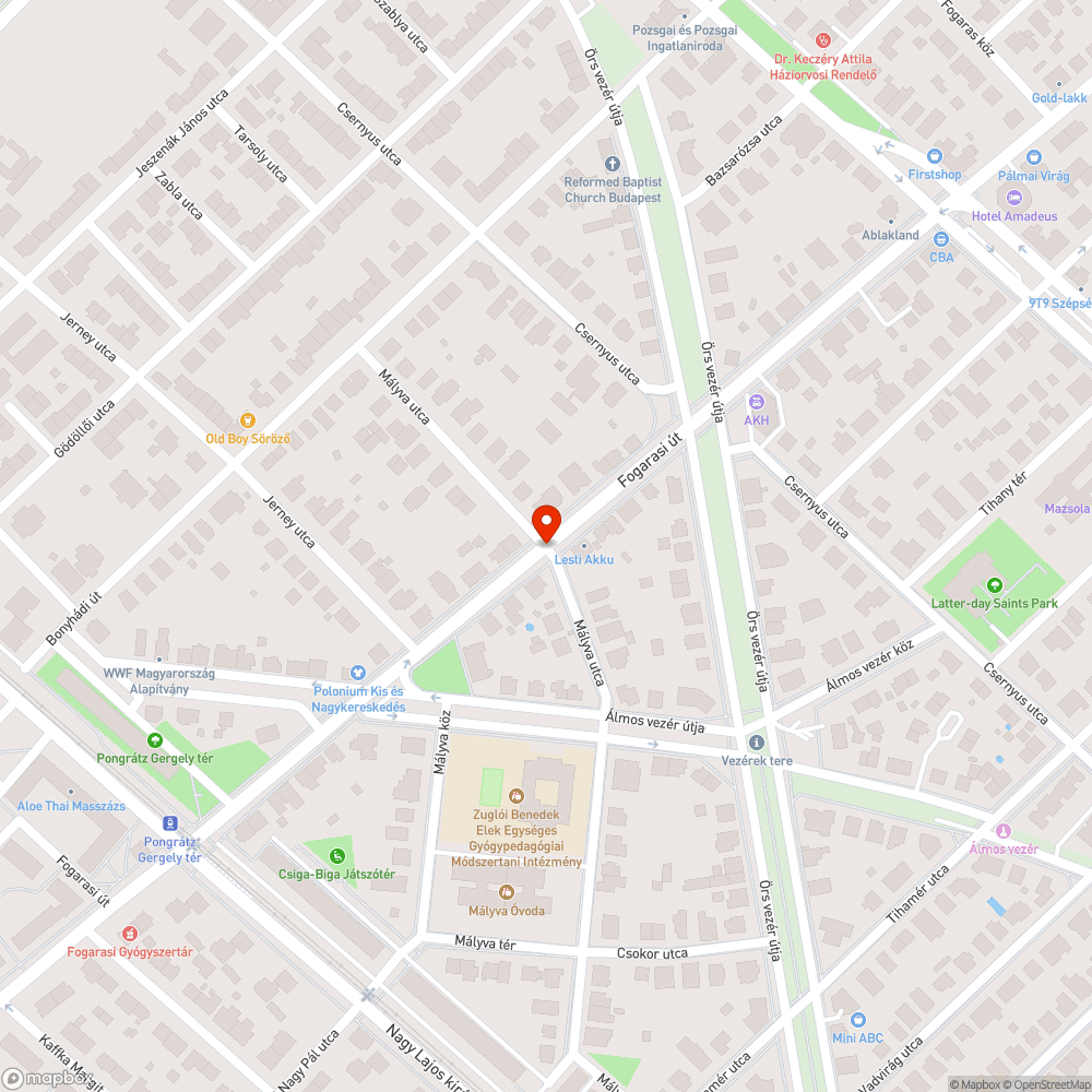 Félig kidőlt jelzőtábla - Fogarasi út &amp; Mályva u. Kereszteződés bejelentés helye