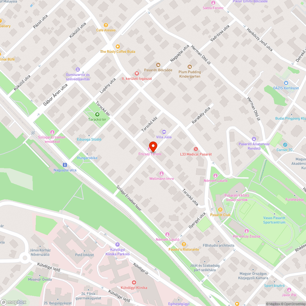 Folyó tűzcsap bejelentés helye