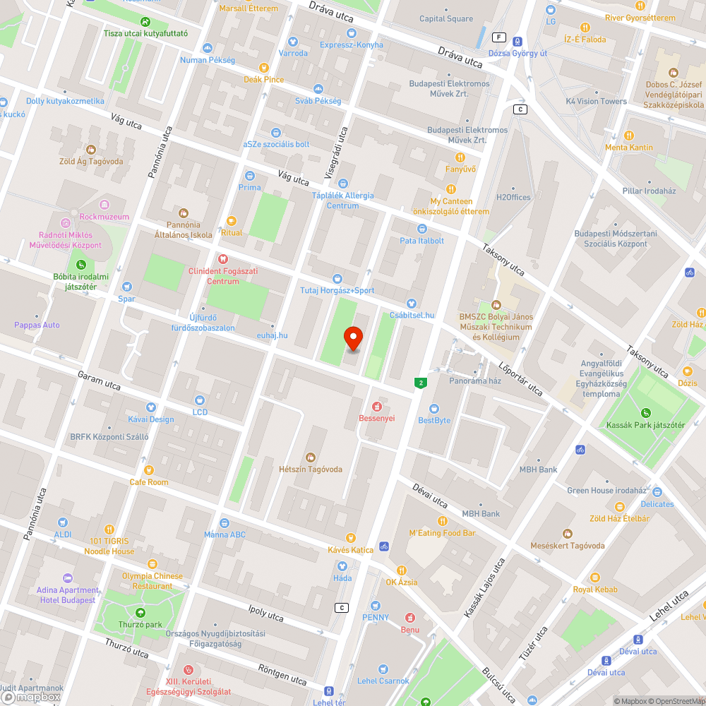 Kiszáradt facsemete és két bokor bejelentés helye