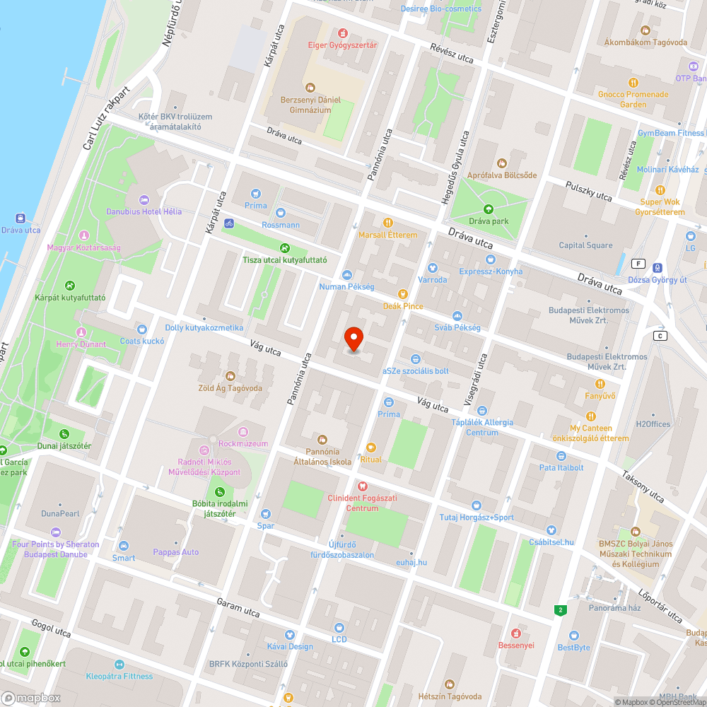 Kiszáradt fa bejelentés helye