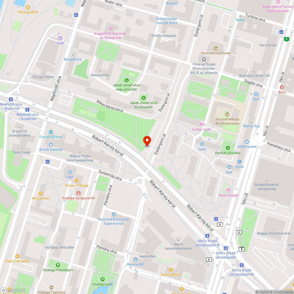 Elhagyott KFKI-s sárga kuka bejelentés helye