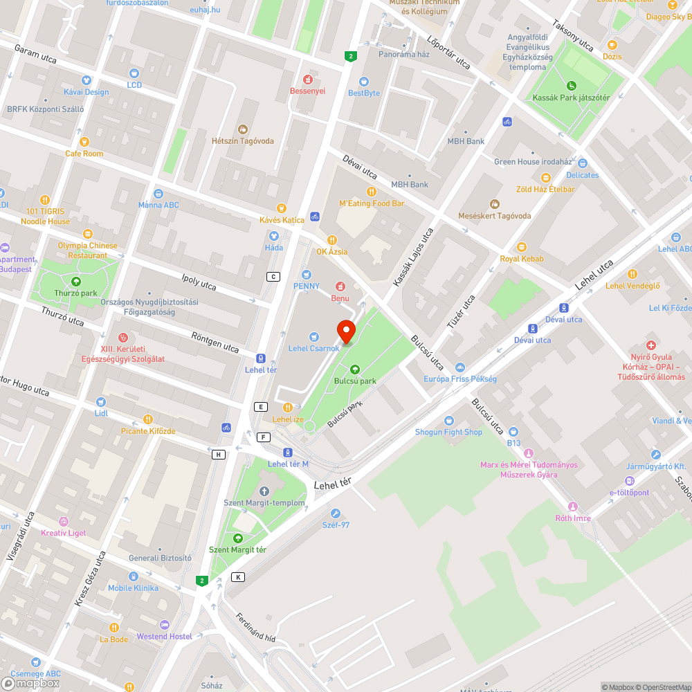 Kiszáradt fa bejelentés helye