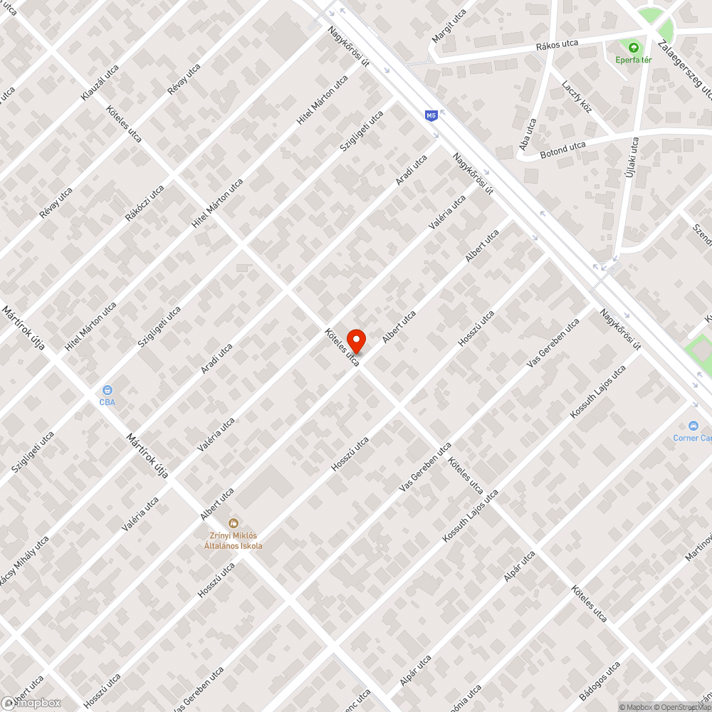 Megdőlt oszlop bejelentés helye