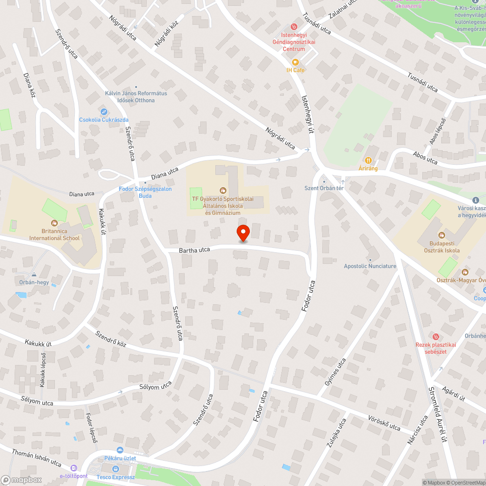 Megsüllyedt útburkolat bejelentés helye