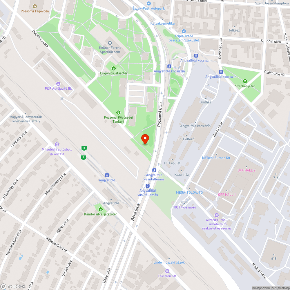 Hiányzó járdaszakasz bejelentés helye