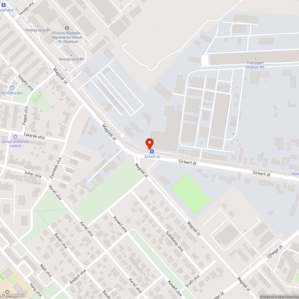 Egy utcára kidobott sütő bejelentés helye