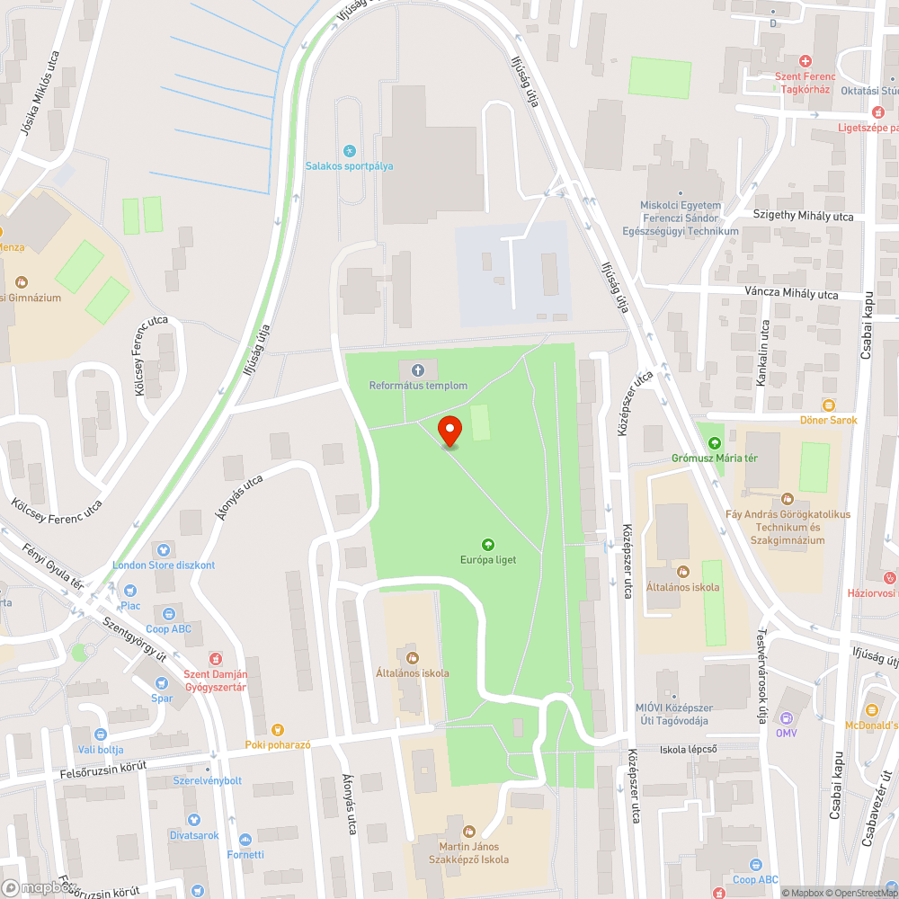 Padok modernizálása bejelentés helye