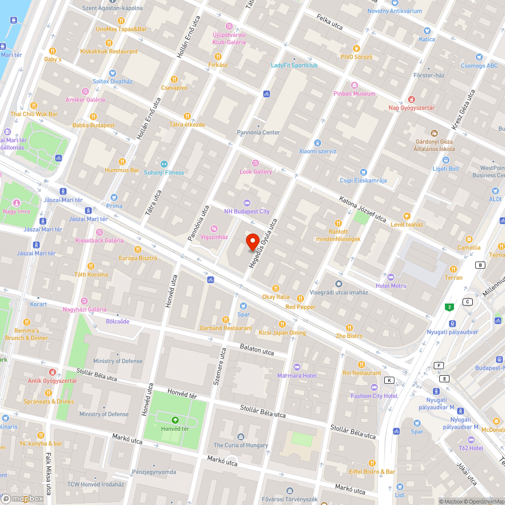 Gyalogosokat veszélyeztető tákolmány bejelentés helye