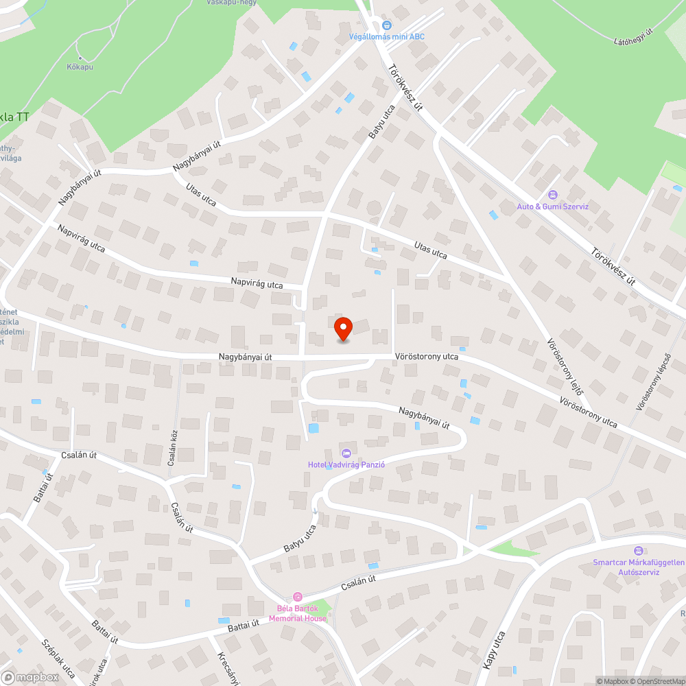 Roncs bejelentés helye