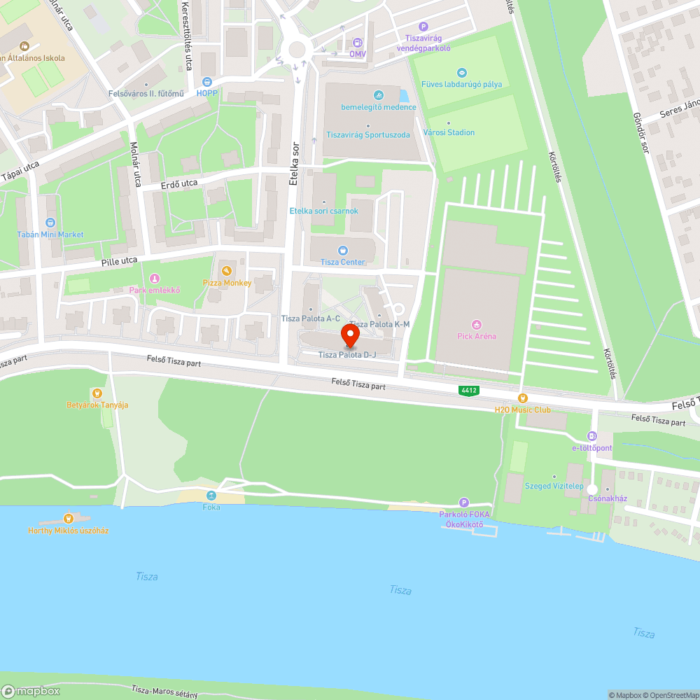 Elhagyott autó bejelentés helye