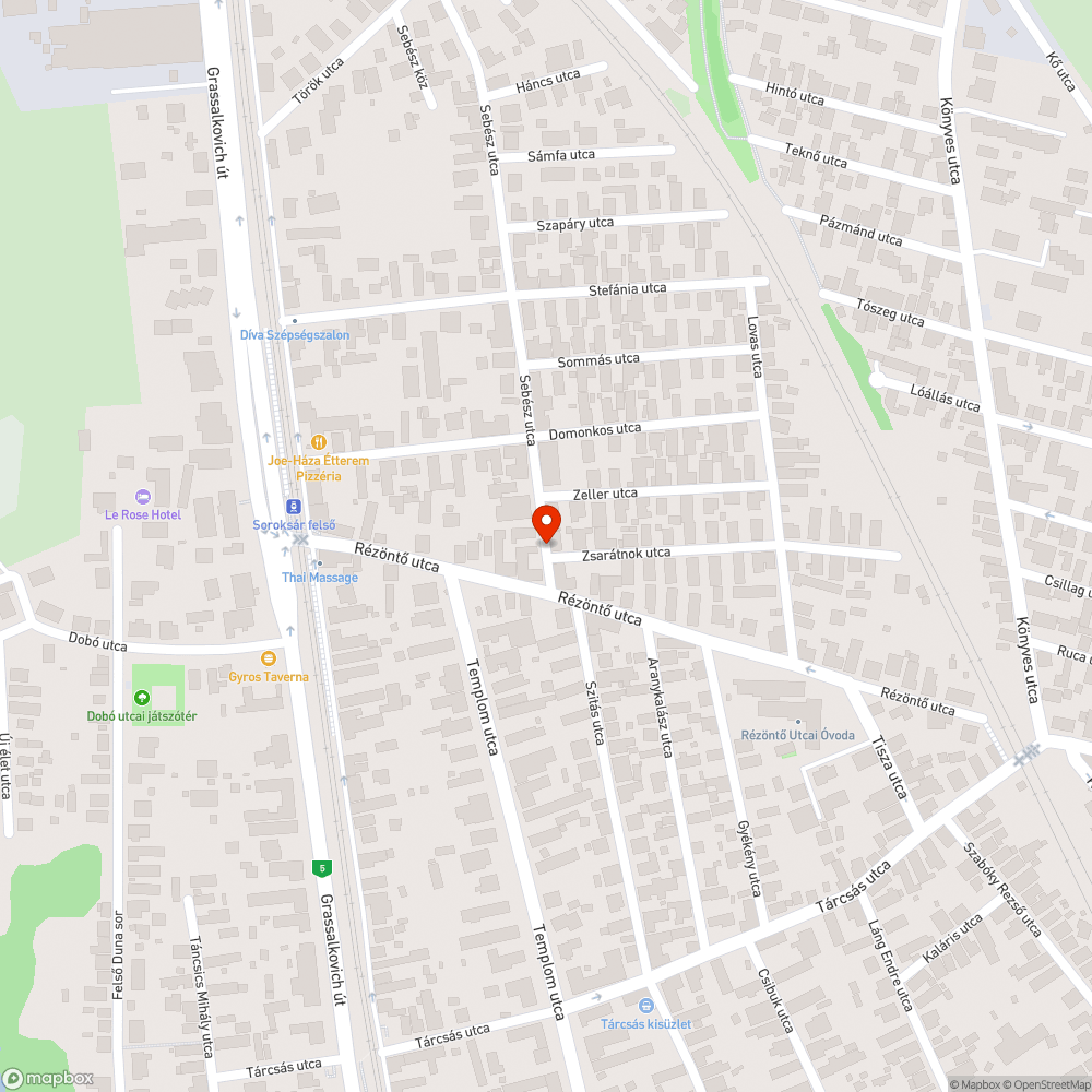 Tönkre tett közterületi sáv bejelentés helye