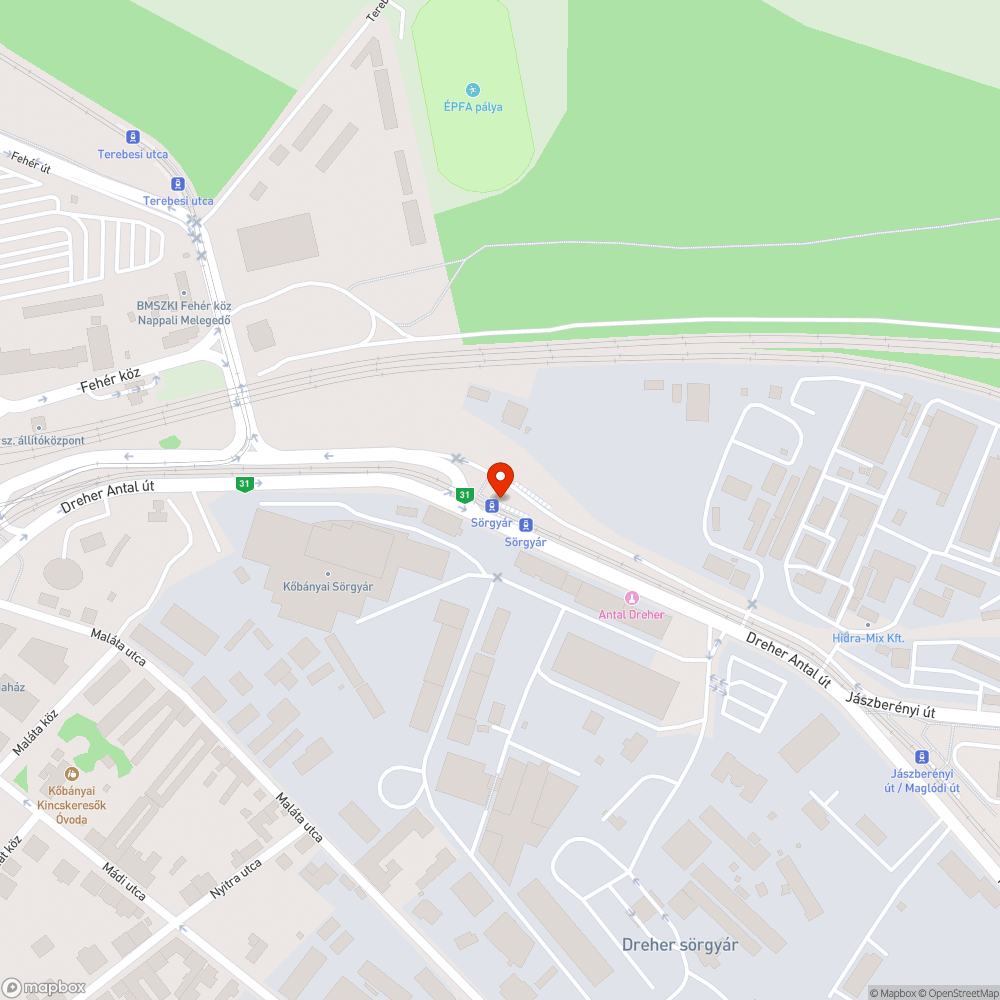 Egy nagyon elhasználódott aknafedél bejelentés helye