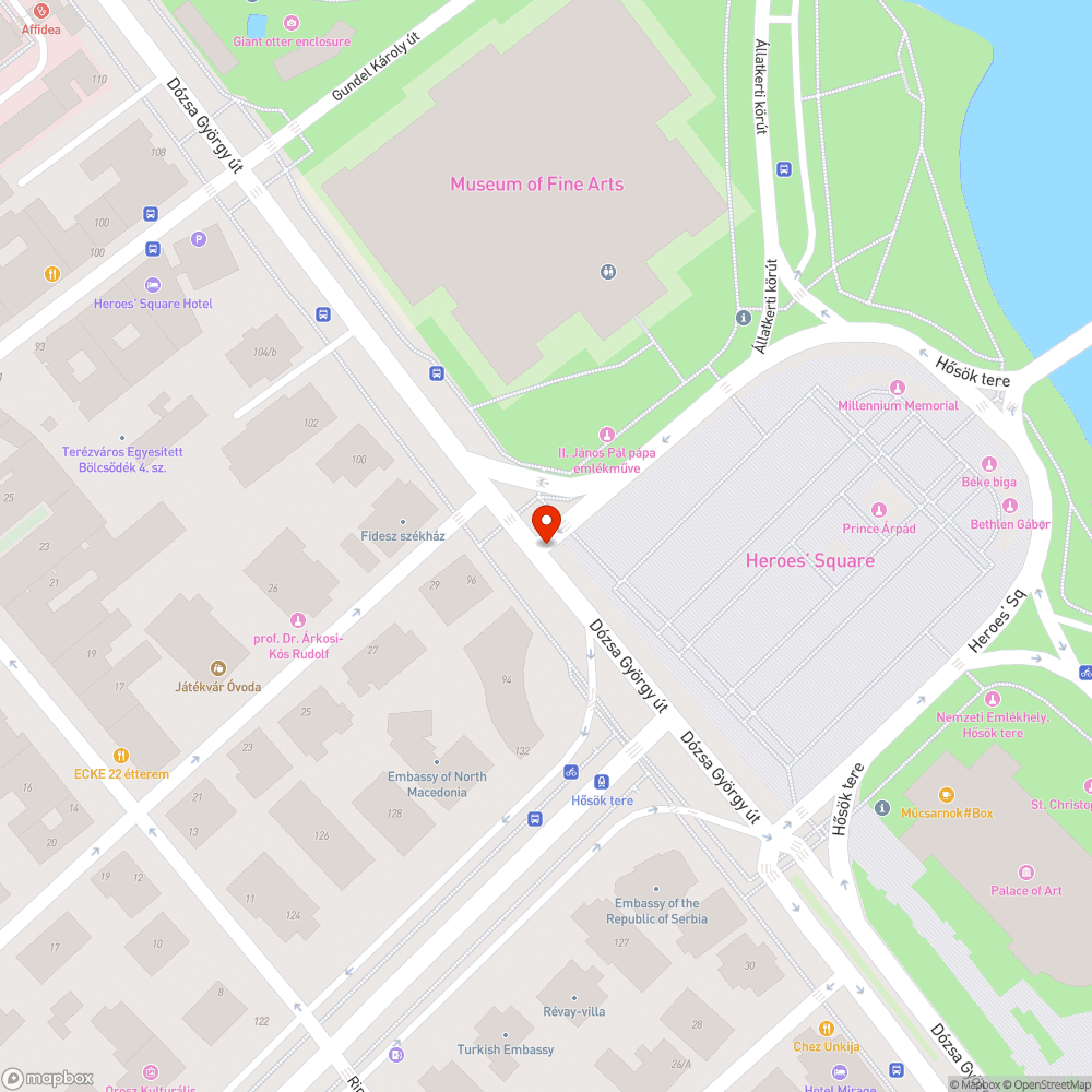 Kiszedett oszlop bejelentés helye