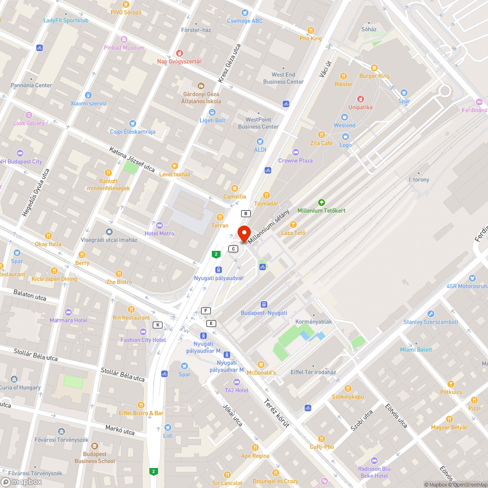 Balesetveszélyes fedlap bejelentés helye