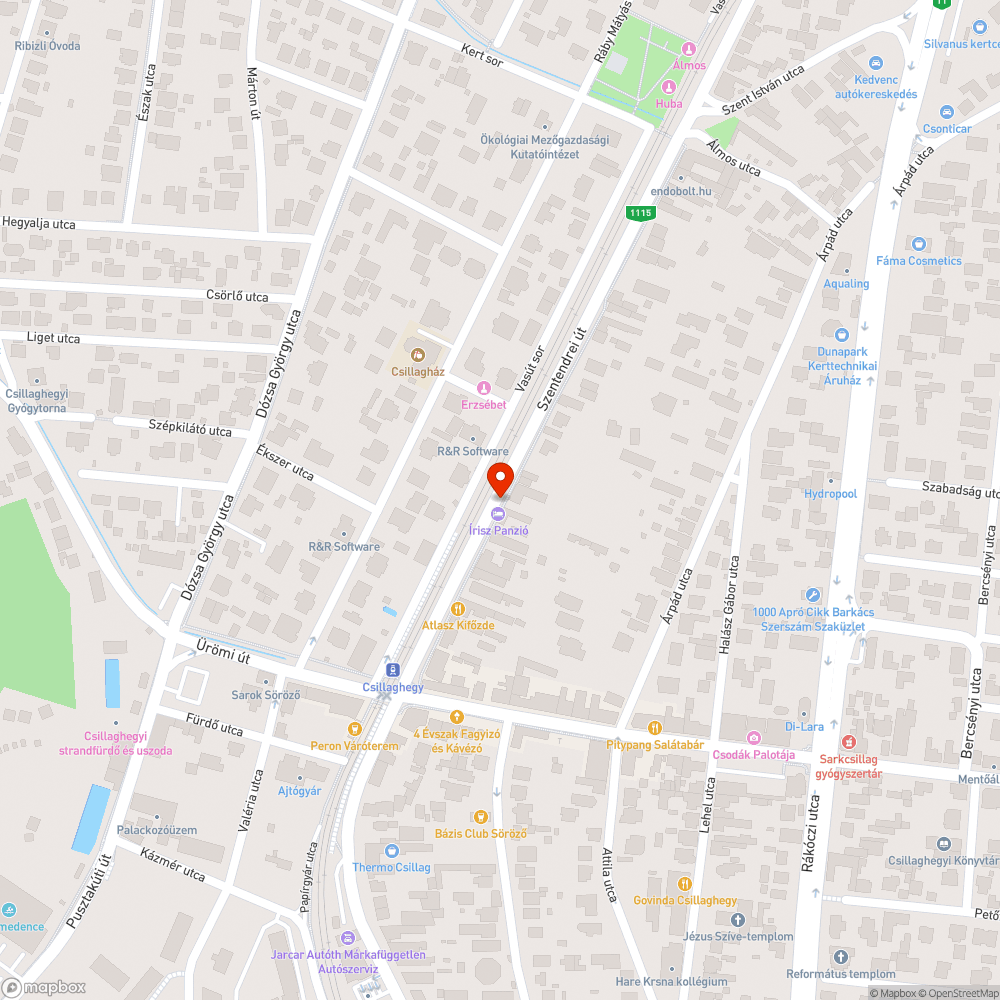 Gyanús jármű bejelentés helye