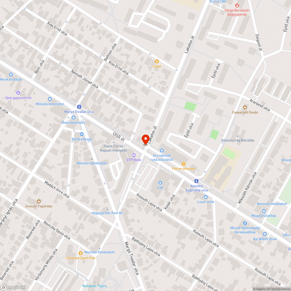 Ismételten eltűnt fényterelő bejelentés helye