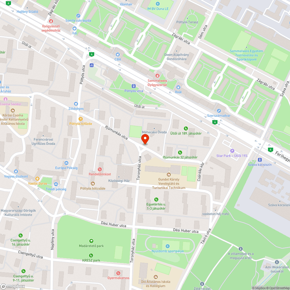 Zöldterületen való parkolás bejelentés helye