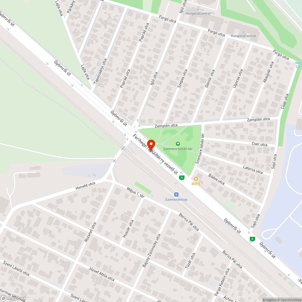 Benőtt kerékpárút bejelentés helye