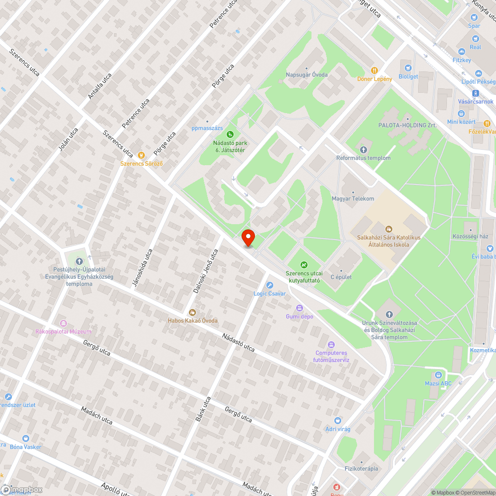 Elhagyott autó bejelentés helye