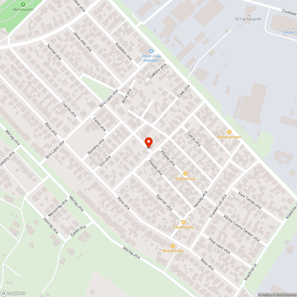 Belógó lombkorona bejelentés helye