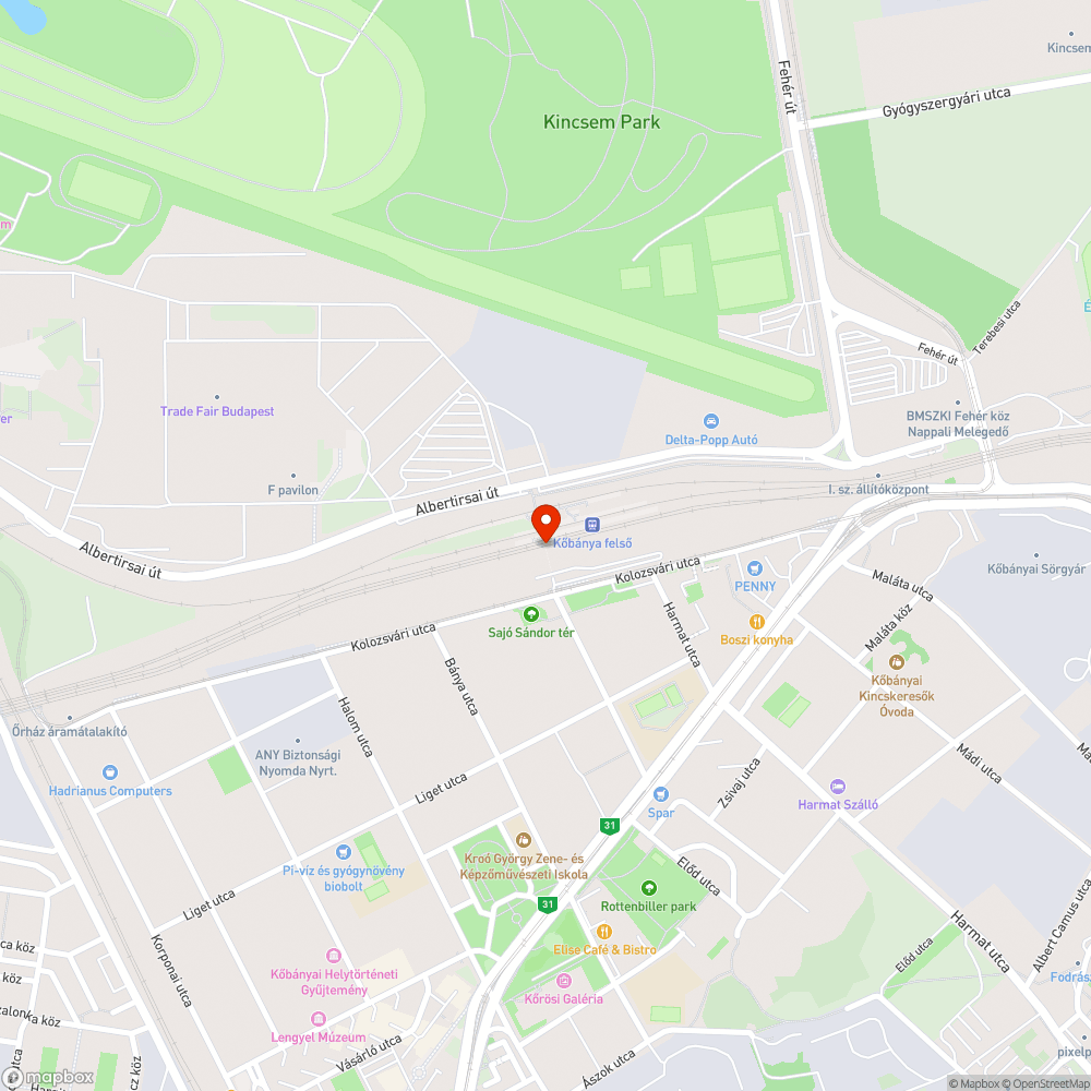 Nem műkődő világítás - Kőbánya felső bejelentés helye