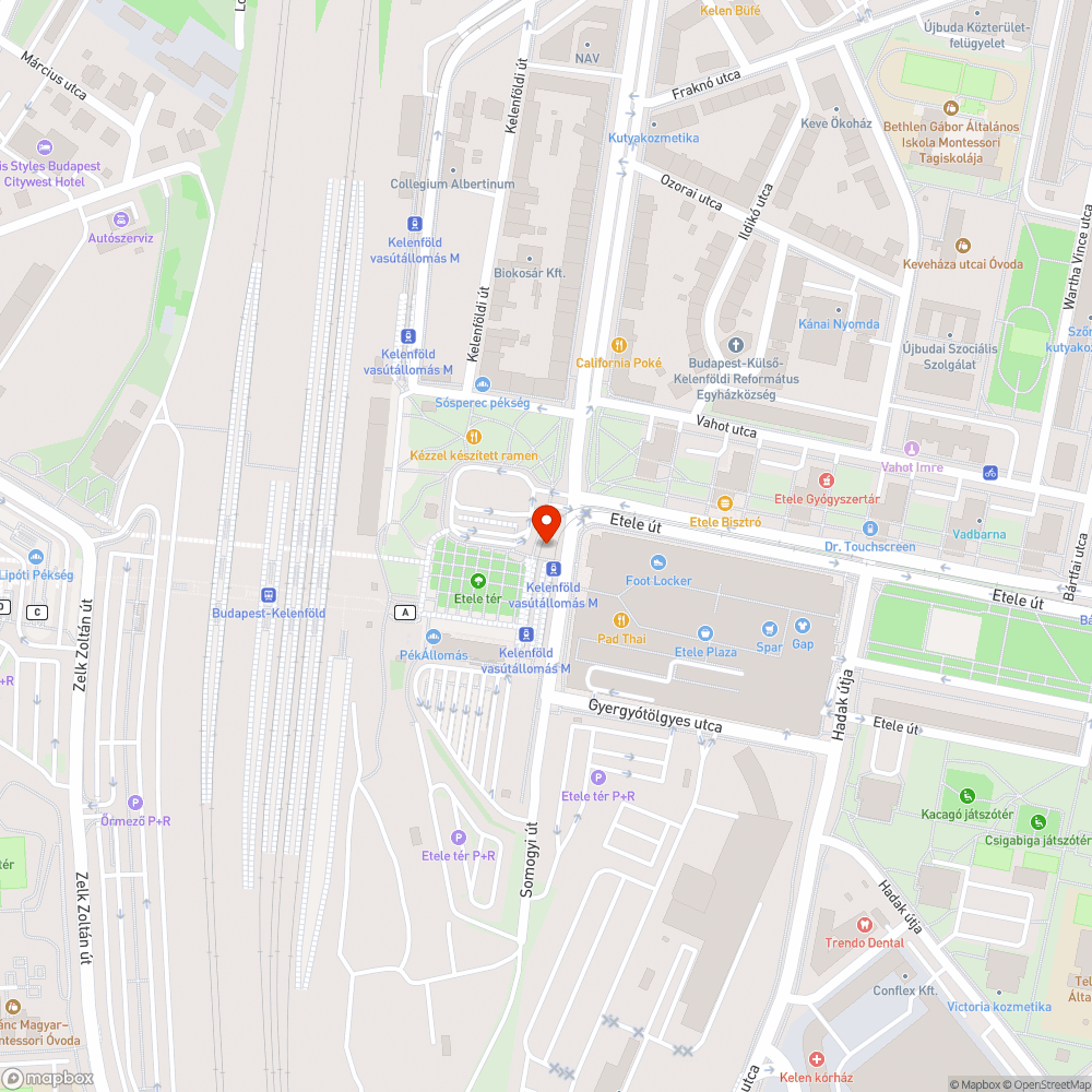 Kiszáradt fák bejelentés helye