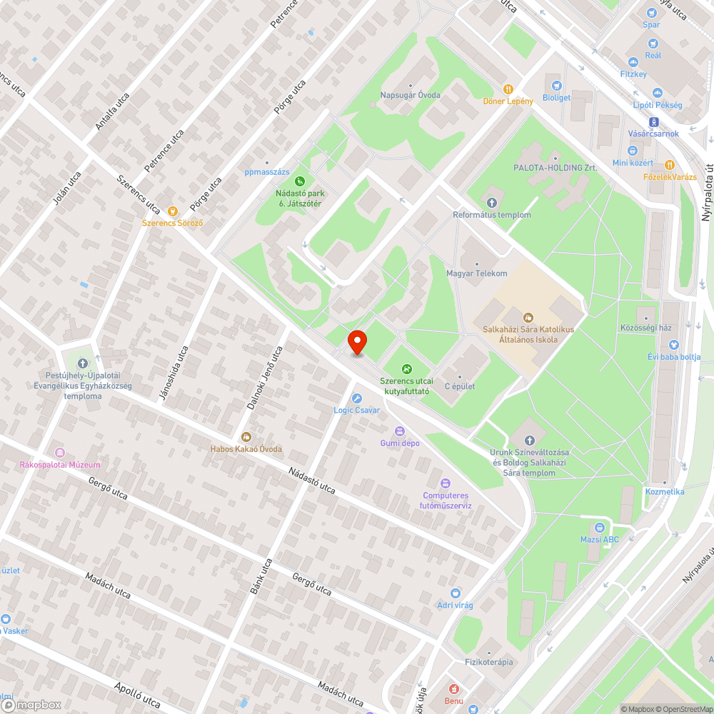 Elhagyott autó bejelentés helye