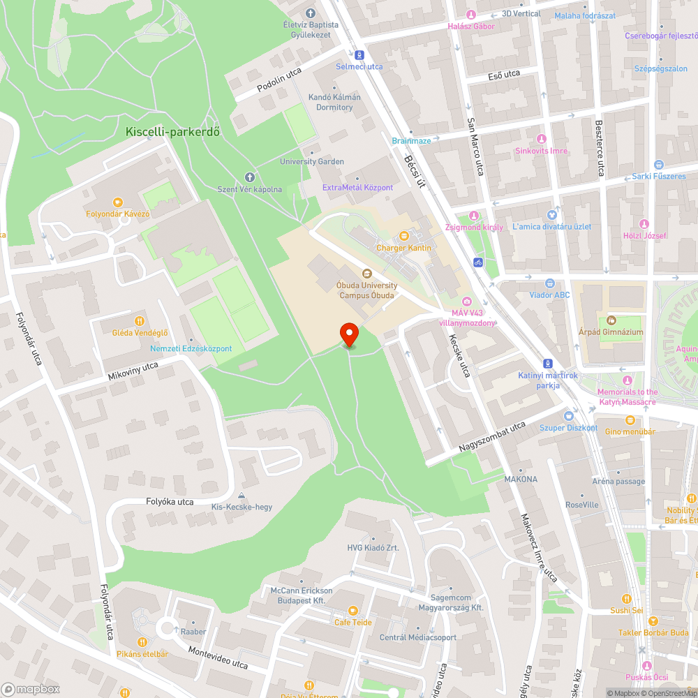 Szemét a tanösvény mentén bejelentés helye