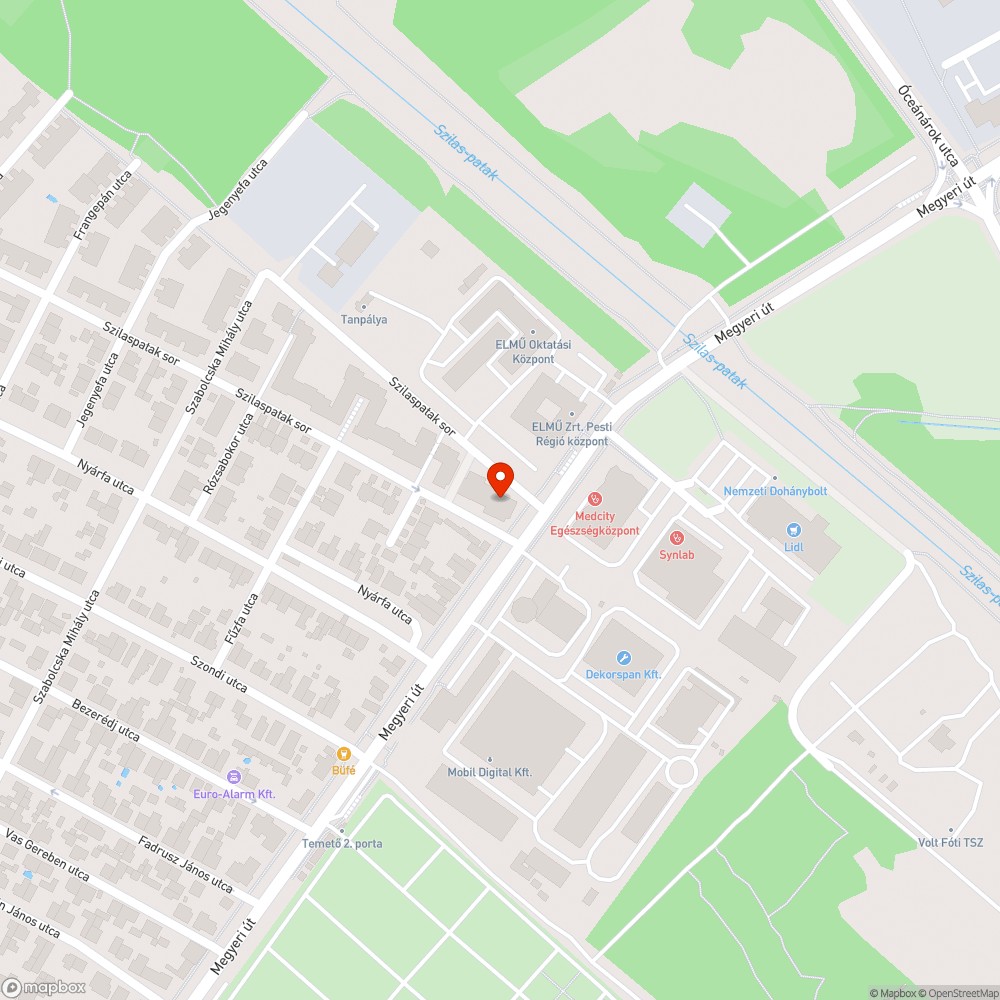 Kiszáradt fatörzs bejelentés helye