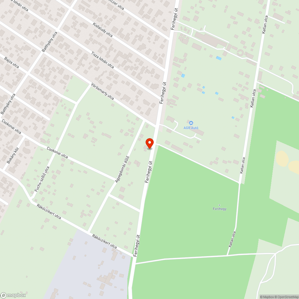 Elhagyott jármű bejelentés helye