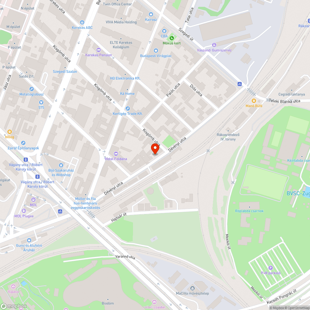 Roncs bejelentés helye