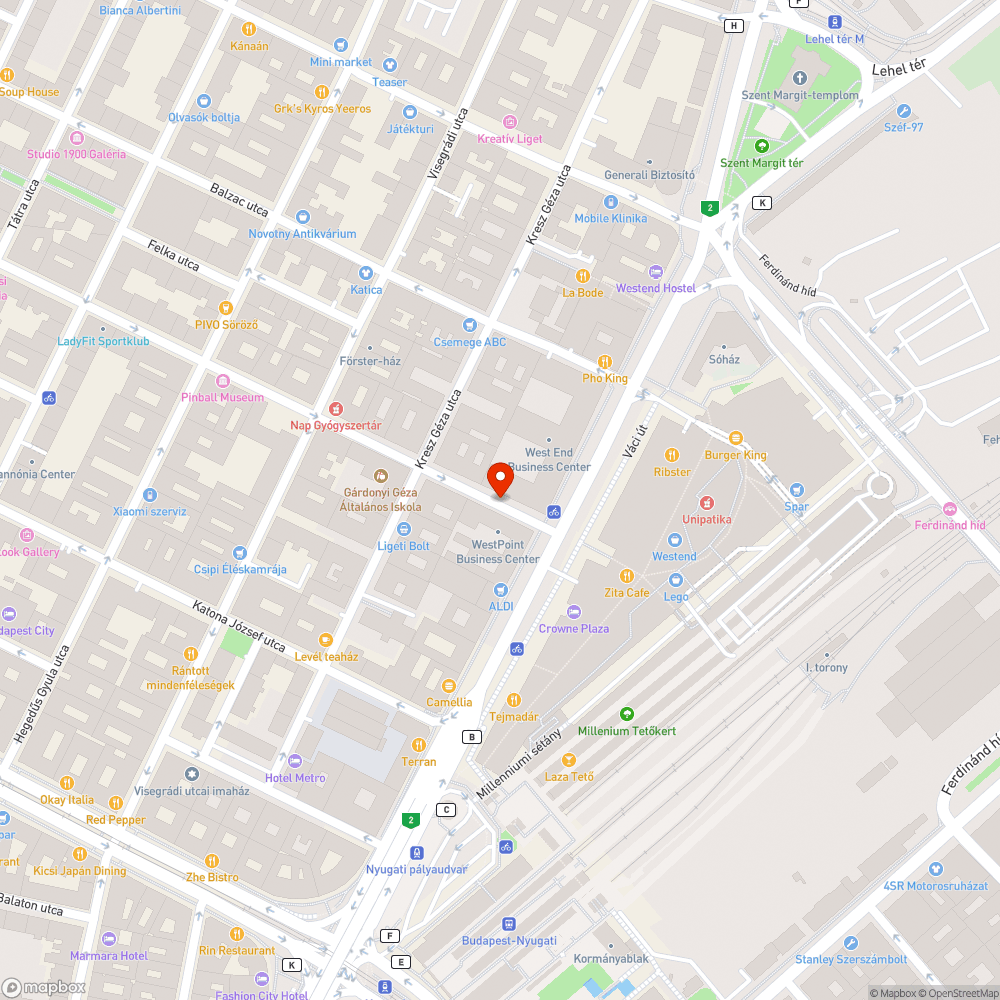 Sérült közműtárgy bejelentés helye