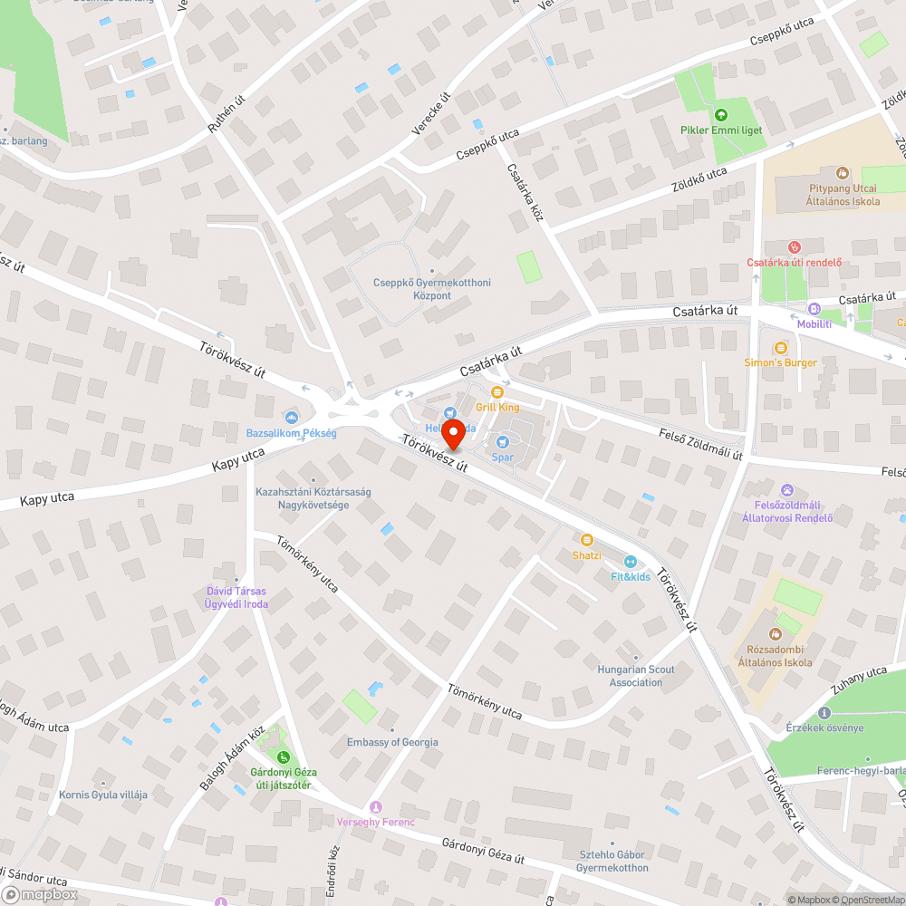 Sérült út a gázfedlap körült bejelentés helye