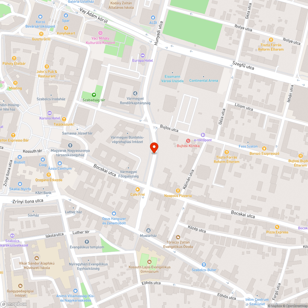 Kátyú - Hunyadi u. bejelentés helye