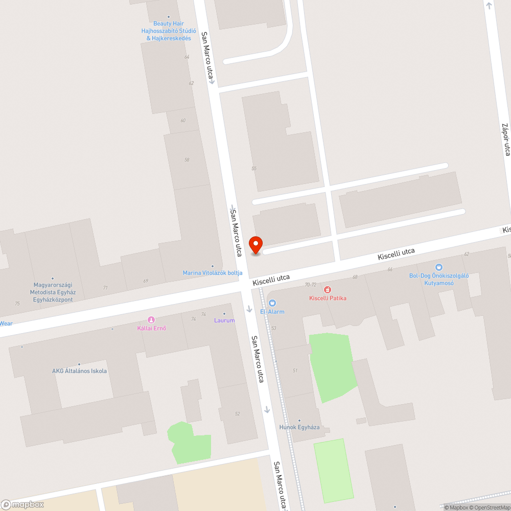 Szemét bejelentés helye