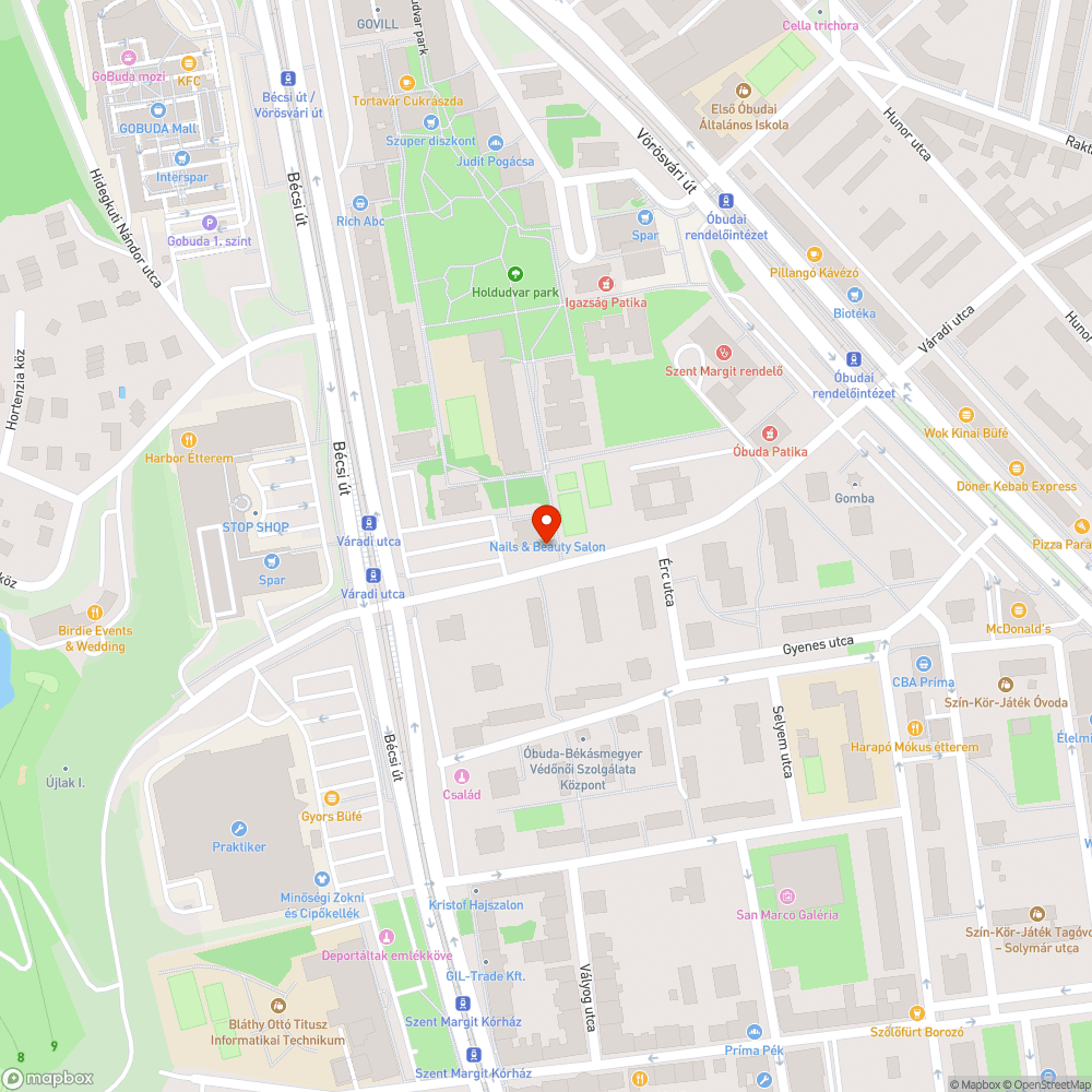 Kövek és zöldhulladék bejelentés helye