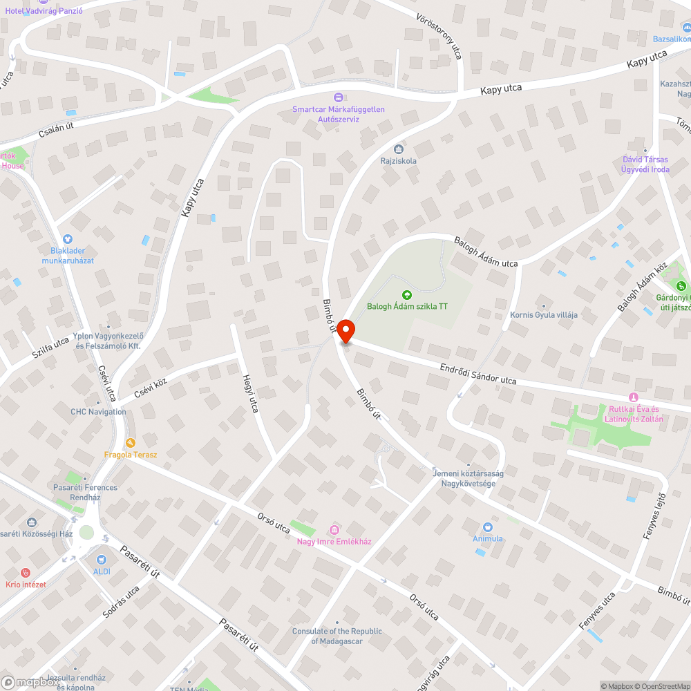 Sötétség bejelentés helye