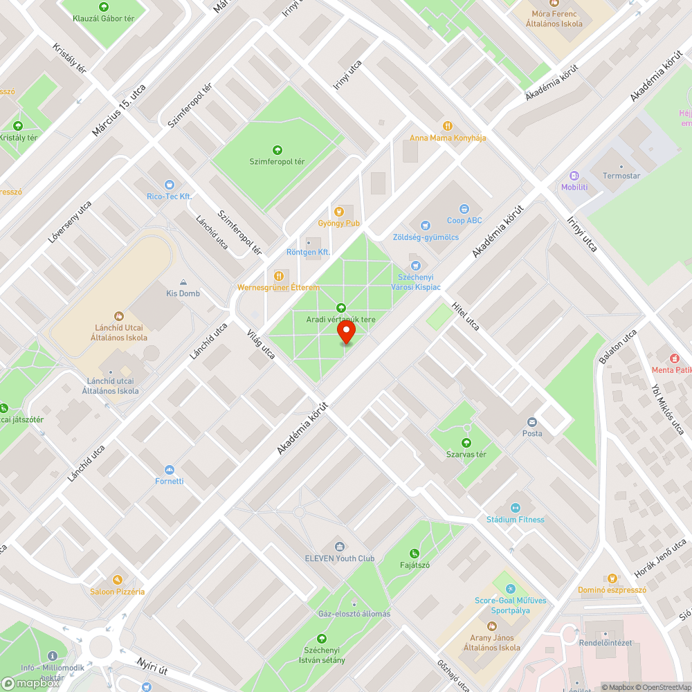 Leesett ajtó bejelentés helye