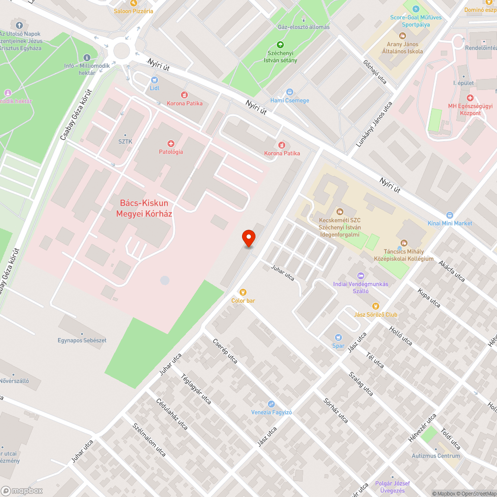 Elhagyott forgalomtechnika bejelentés helye