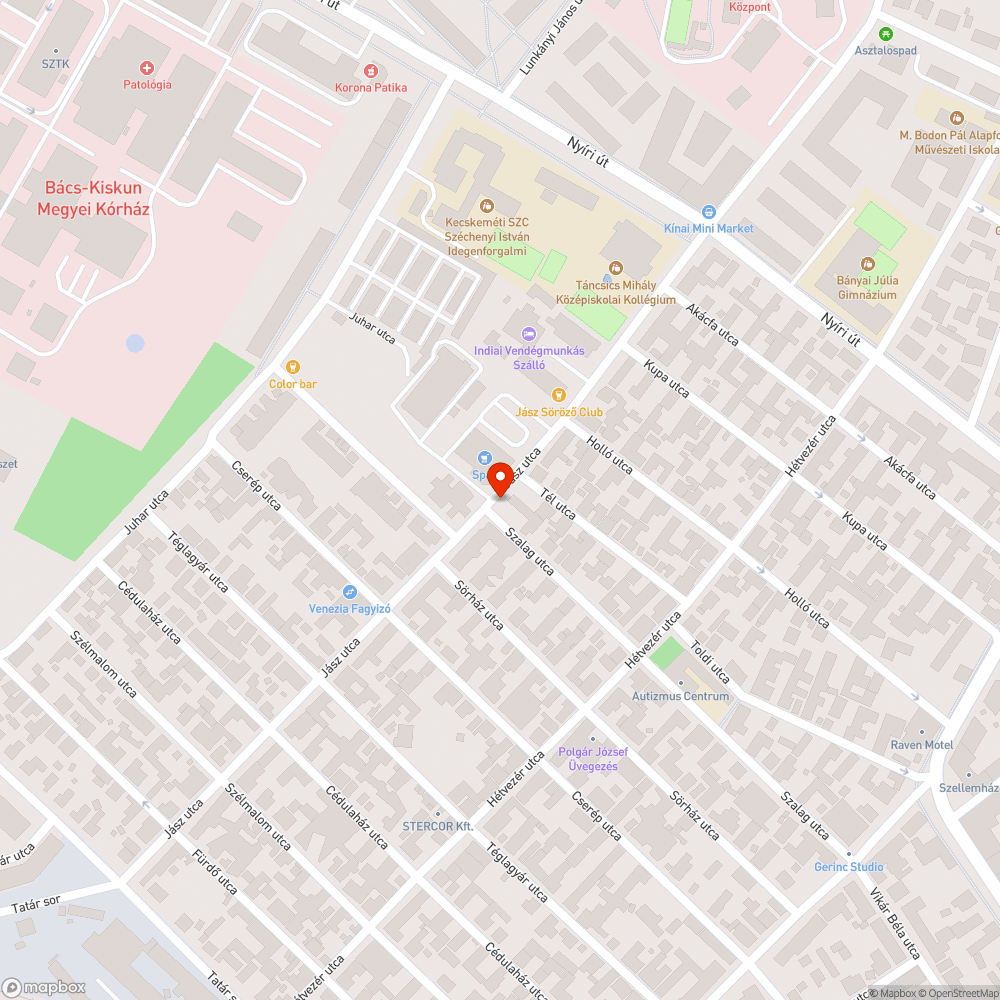 Süllyedt sarok bejelentés helye