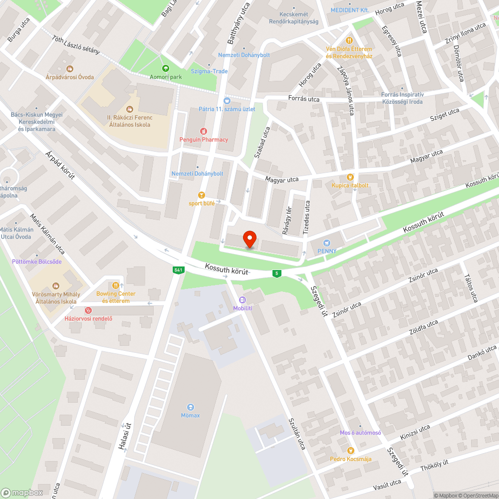 Szemét és beton tömb bejelentés helye