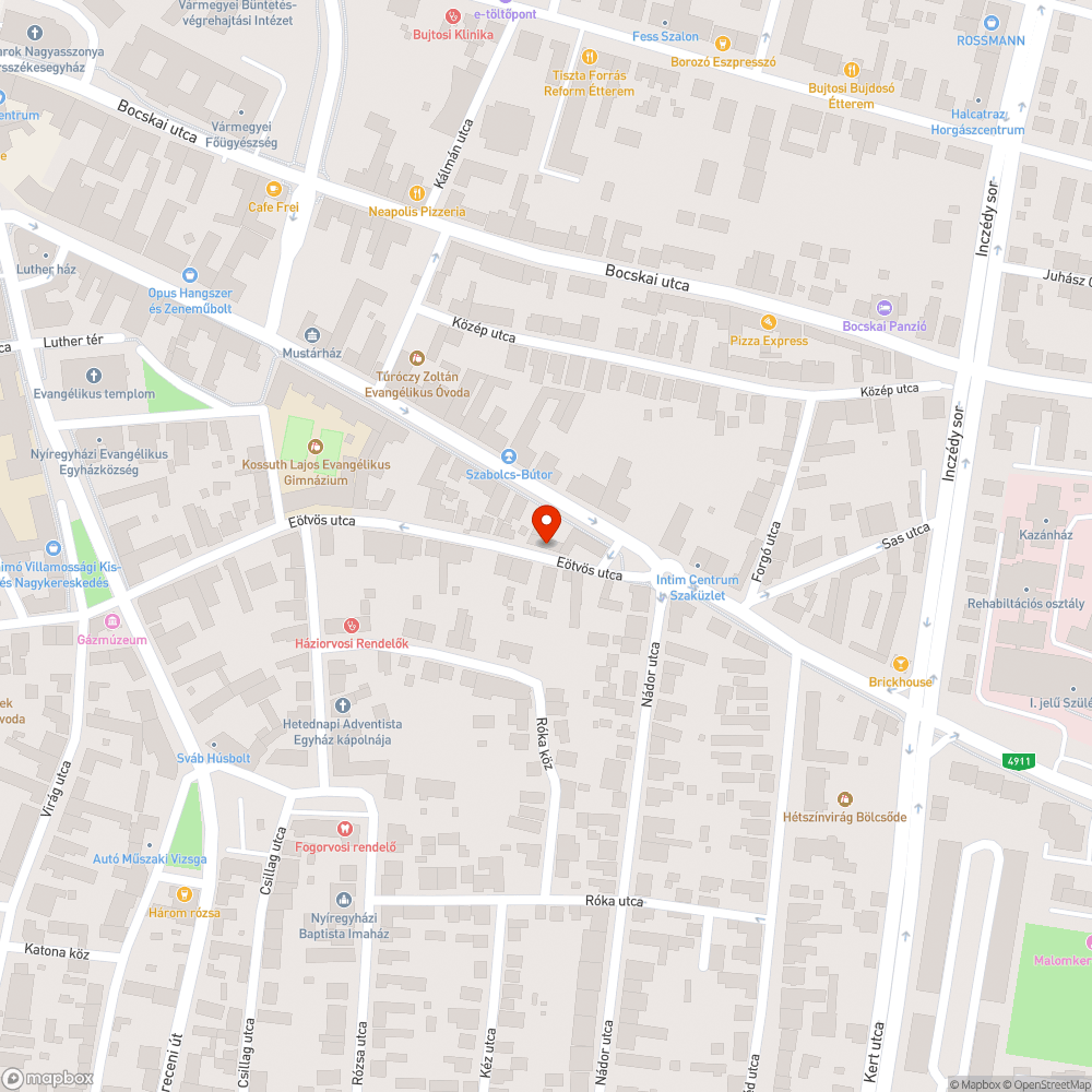 Vizszelep - Eötvös u. bejelentés helye