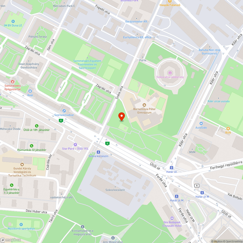 Elszakadt jàtszótéri hinta bejelentés helye