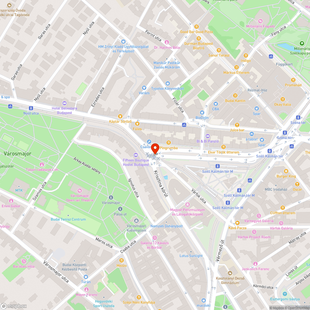 Sérült forgalomirányító lámpaoszlop bejelentés helye