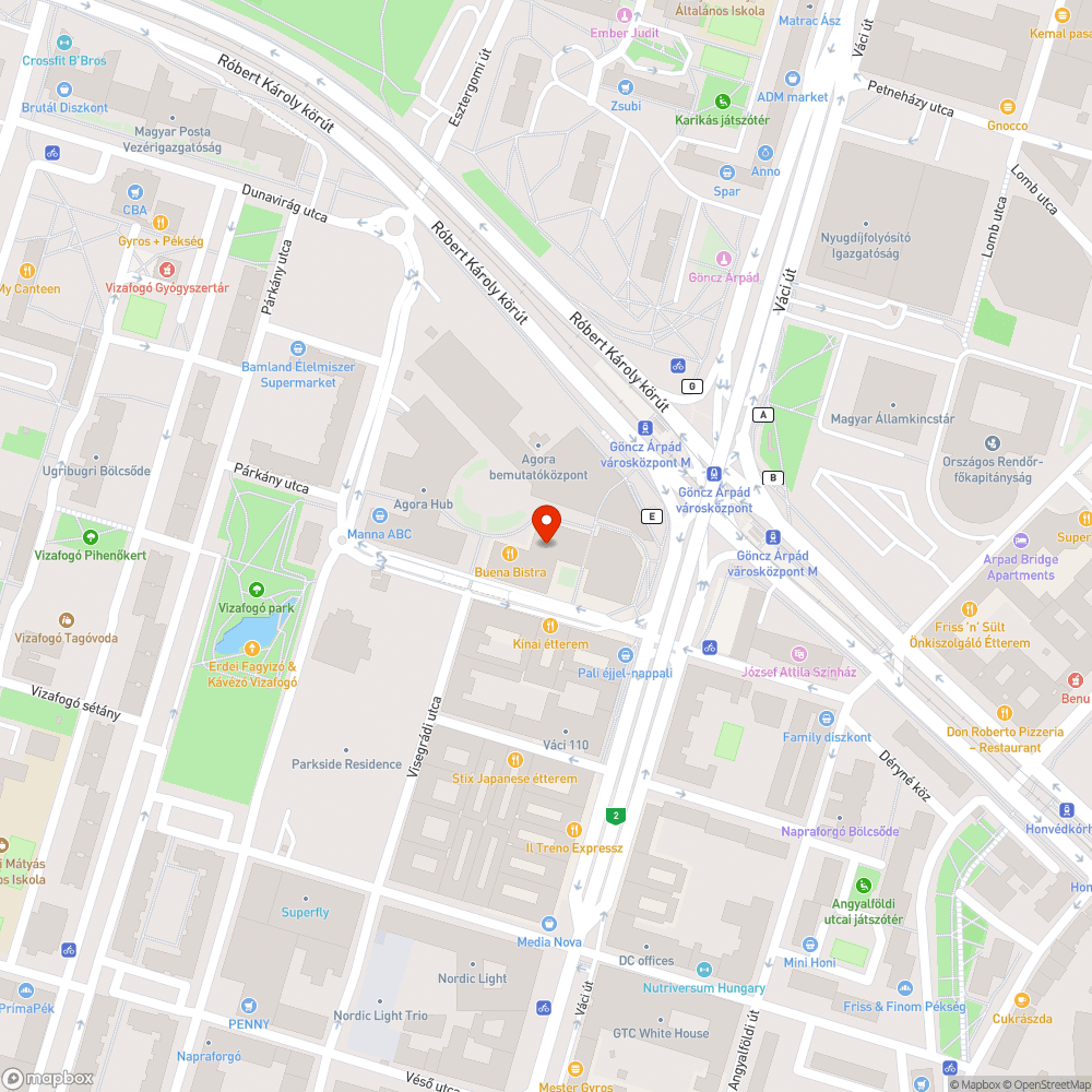 Csatornaszag a Göncz Árpád metró környékén bejelentés helye