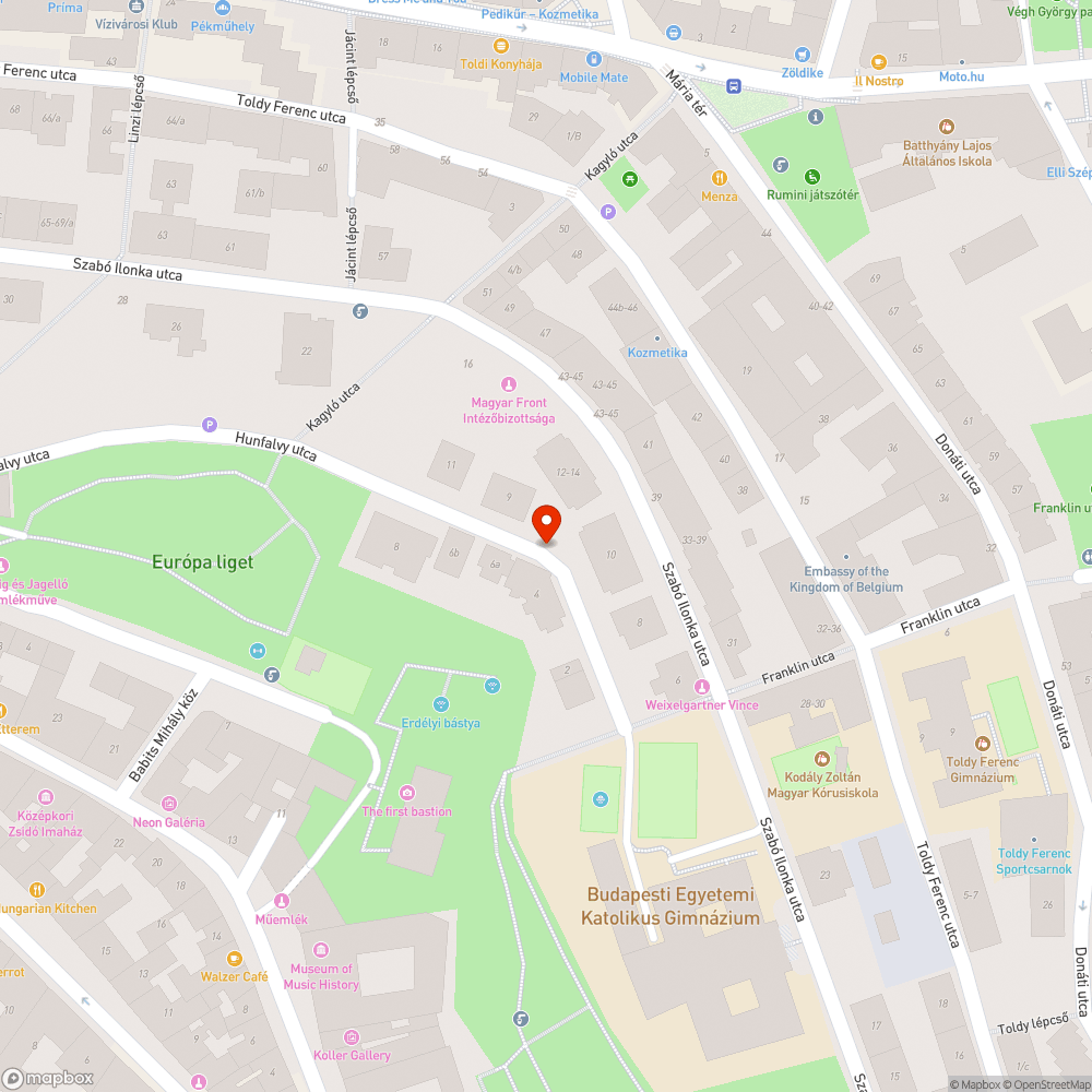 Tönkrement járda bejelentés helye