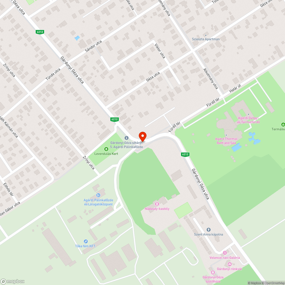 Törött padok bejelentés helye